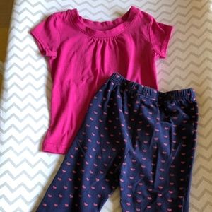 Toddler Girl pant and matching shirt